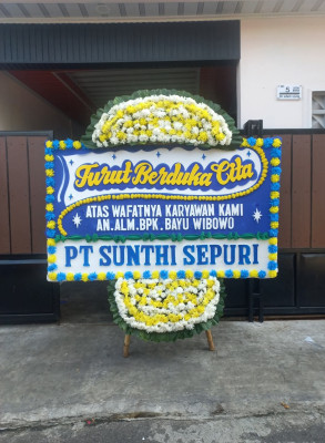 Papan Bunga Duka di Botu